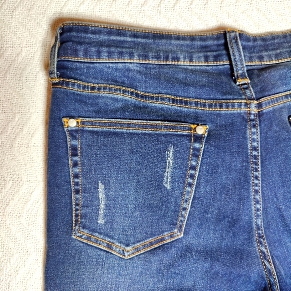 Pilcro & The Letterpress Anthropologie Womens Parallel Raw Hem Straight Jeans 29 - Picture 9 of 15